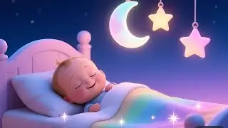 Quiet Night Lullaby 🌙 Soft Baby Sleep Music with Hanging Stars for Deep Rest