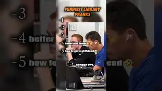 top 5 library pranks😘 #funny #memes #viral #shorts