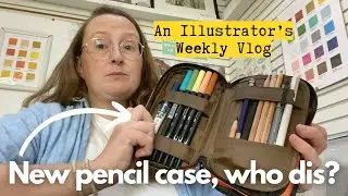 New pencil case, who dis? AN ILLUSTRATOR'S VLOG -a cosy week in my life