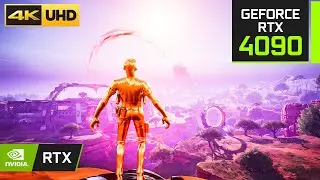 Fortnite GOLD MIDAS Skin Gameplay | RTX 4090 + 4K ULTRA Graphics | Ray Tracing ON