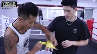 拳擊手綁帶纏拳教學 - 拳擊纏法vs泰拳纏法
