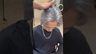 Ash grey | highlights | global colour | ash hair colour | #ashblonde #ashgrey #ashblondehair