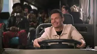 Ryan Seacrest crashes the American Idol bus into an airplane
