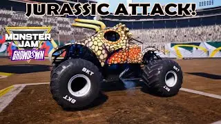 Jurassic Attack EPIC Monster Jam Showdown Freestyle Gameplay