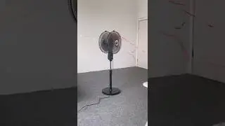 360 Degree Rotating Dual Heads Pedestal Fan With Remote Control #shorts