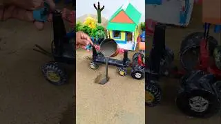 mini construction machine project Video | tractor ka video | #shorts #youtubeshorts