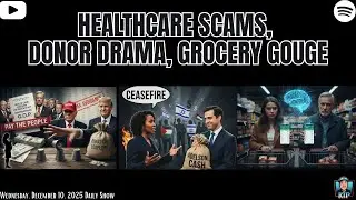 Healthcare Scams, Donor Drama, Grocery Gouge - December 10, 2025
