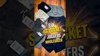 Premium 6-Pocket Cargo Pants Wholesale Mumbai 🇮🇳 | Best Mens Joggers | New National Market Wadala