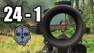 Странный подбор оружия и удар КЕМ! | 24 &ndash; 1 в Call of Duty Ghosts (без комментариев) (2025)