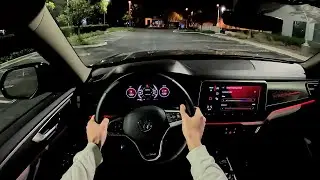 2024 Volkswagen Atlas Peak Edition - POV Night Drive (Binaural Audio)
