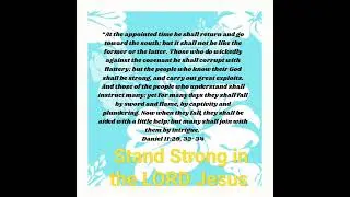 Be of Good Courage, Jesus our GOD is with us.