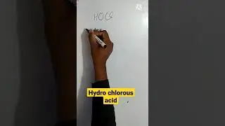 Hydro chlorous acid/hydro chlorous acid structure/hydro chlorous acid formula#shorts#shortschemistry