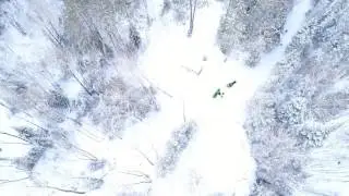 Drone Flight. Coe Hill ON. Winter 2017