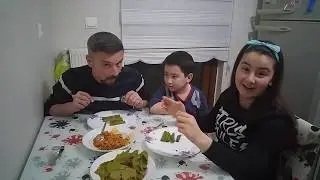 BABAMLA YAPRAK SARMA YARIŞI YAPTIK
