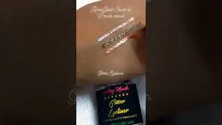 Golden Stars in the Sky Glitter Eyeliner.Single stroke application #alleyrhoda #glittereyeliner