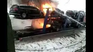 Pożar lawety z VW