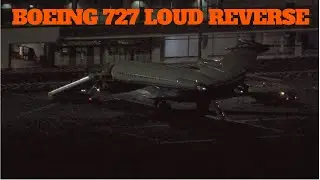 BOEING 727 AWESOME REVERSE SOUND Landing at Madeira Airport