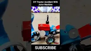 DIY Mini tractor accident with juice machine #shorts @MiniProjectVerified