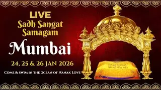 LIVE Mumbai Sadhsangat Samagam | Day 1 | 24th Jan'26 | Sat Eve