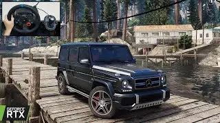 Mercedes-Benz G65 AMG Realistic Offroading - GTA 5 - Logitech G29 Gameplay