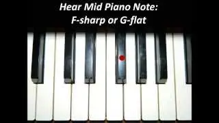 Hear Piano Note - Mid F Sharp or G Flat