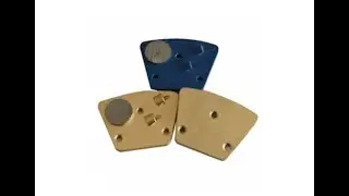 Two Quarter PCD Diamond Grinding Pads For Epoxy Glue Concrete Coating Removing
