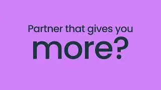Let's build a payment partnership that lasts