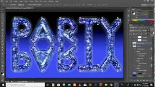 How to Create Stunning, Glitter-filled, Glass Text Effect/ Bangla Photoshop tutorial