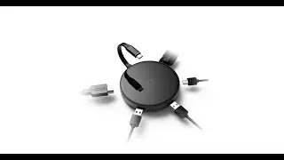 USB хаб MISSION Aluminum USB C адаптер переходник с беспроводной зарядкой универсальный Space Grey