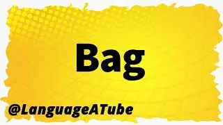 Bag Pronunciation ⚡️ How To Pronounce Bag!