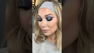 BLUE SMOKEY EYE MAKEUP LOOK ft. NYX Ultimate Vintage  Jean Baby palette #eyeshadowpalettes