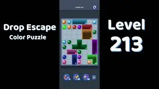 Drop Escape Level 213 Walkthrough 🟡🧩 | Color Puzzle Game Guide | Go Answer