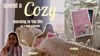 a cozy morning in my life 💌 | reading, shopping, cozy routines 💫