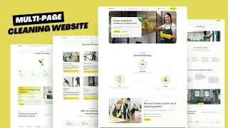 🧼 Build a Responsive Cleaning Service Website Using HTML, CSS & JavaScript | Business Website