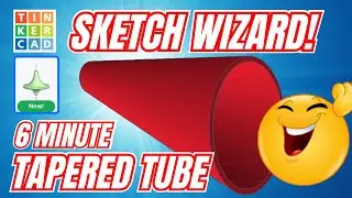 Make A Tinkercad Tapered Tube: Sketch Revolve Inverse Hole Wizardry! 💯🔥