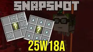 Minecraft's NEW Crafting Recipes Changes the Lead! | Snapshot 25W18A
