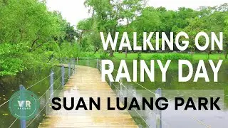 WALKING ON RAINY DAY : SUAN LUANG PARK | BANGKOK,THAILAND | Ambience