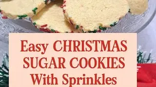 Классическое рождественское сахарное печенье 🍪✨ | Простой рецепт для нарезки и выпечки + празднич...