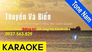 Thuyền Và Biển Karaoke Beat Chuẩn (Tone Nam)