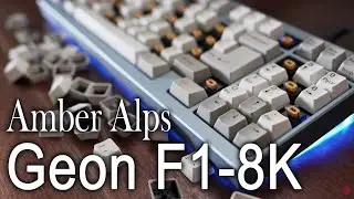 Geon F1-8K / Alps SKCM Amber / Zenith SuperSport / POM Plate - Typing Sounds