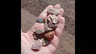 Surprise stardate!!!! #chert flakies broken end of #artifact found today on #arkansasriver 9/24