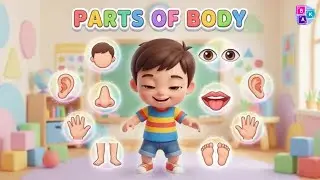 Parts of Body for Kids | Body Parts Name | Fun Learning #PartsOfBody#BodyPartsForKids#KidsLearning