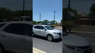 Frontier waste solutions garbage truck passing by