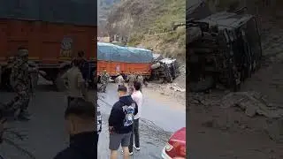 Sad news from NH 44 nachlana area today very biggest accident all Driver safe 😭😭😭