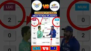 LSG vs MI ipl head to head match #viral #ipl #playoffs #rivalry #shorts #goutamgambhir #rohitsharma