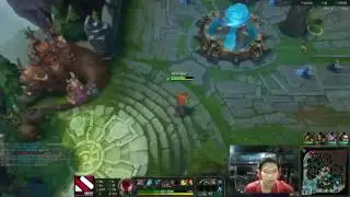 QTV  V&aacute;c Leesin Đi Mid vs Zed  G&aacute;nh Cả Team