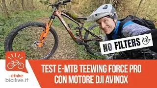NO FILTERS: test e-MTB TEEWING FORCE PRO con DJI AVINOX