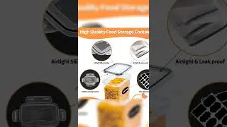 Airtight Food Storage Containers with 14 Pcs BPA Free Plastic Dry Food Canisters for Kitchen Pantry