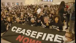 Not in Our Name   400 Arrested at Jewish Led Sit in at NYC's Grand Central Demanding Gaza Ceasefire