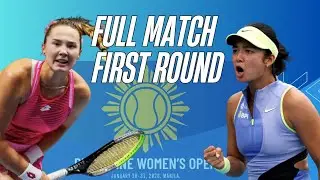 Full Match: Alex Eala vs Alina Charaeva | First Round | Philippine Women's Open Manila, Philippines